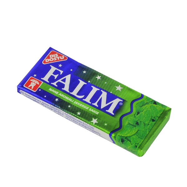 Falim Gum with Mint 5 pieces / Falım Naneli Şekersiz Sakız 5 adet
