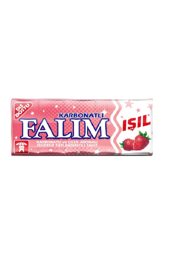 Falim Isil Gum with Carbonate and Strawberry 5 pieces / Falım Işıl